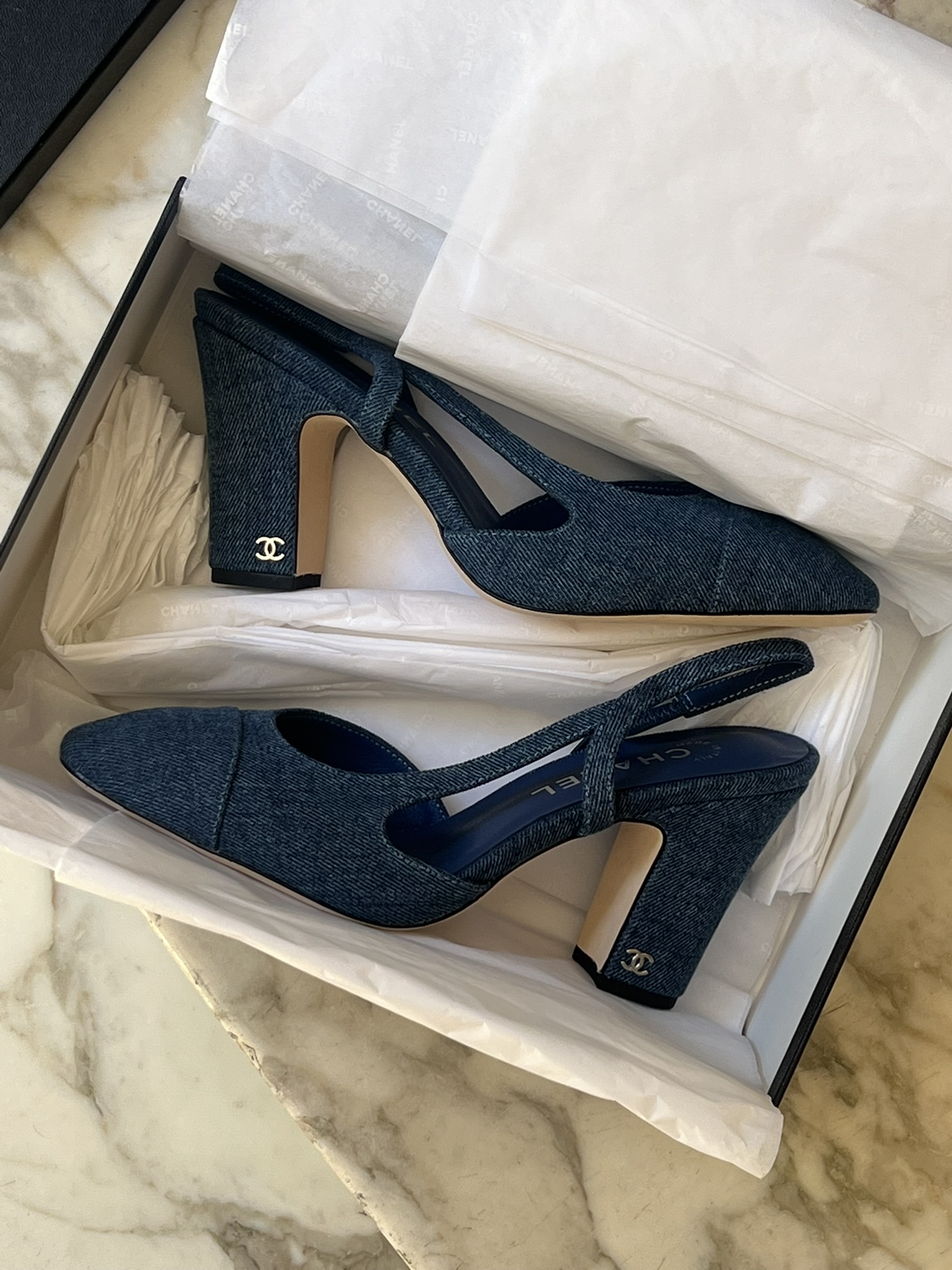 SLINGBACK DENIM CHANEL