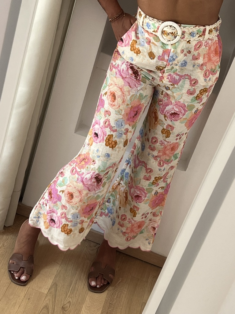 PANTALONI STAMPA FLOREALE ZIMMERMANN