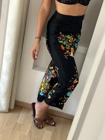 PANTALONI STAMPA FLORA GUCCI