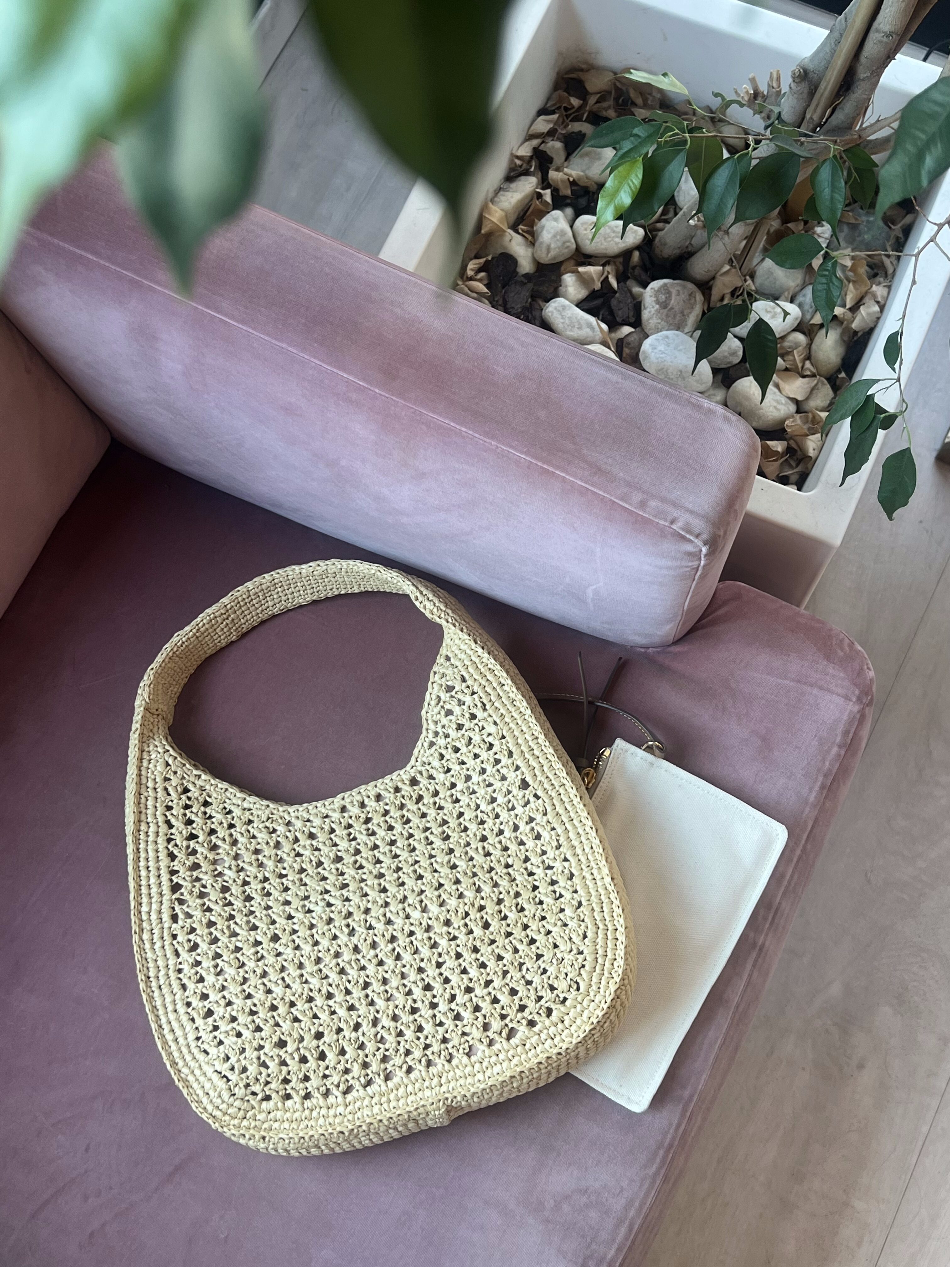 BORSA WOVEN RAFIA MIU MIU