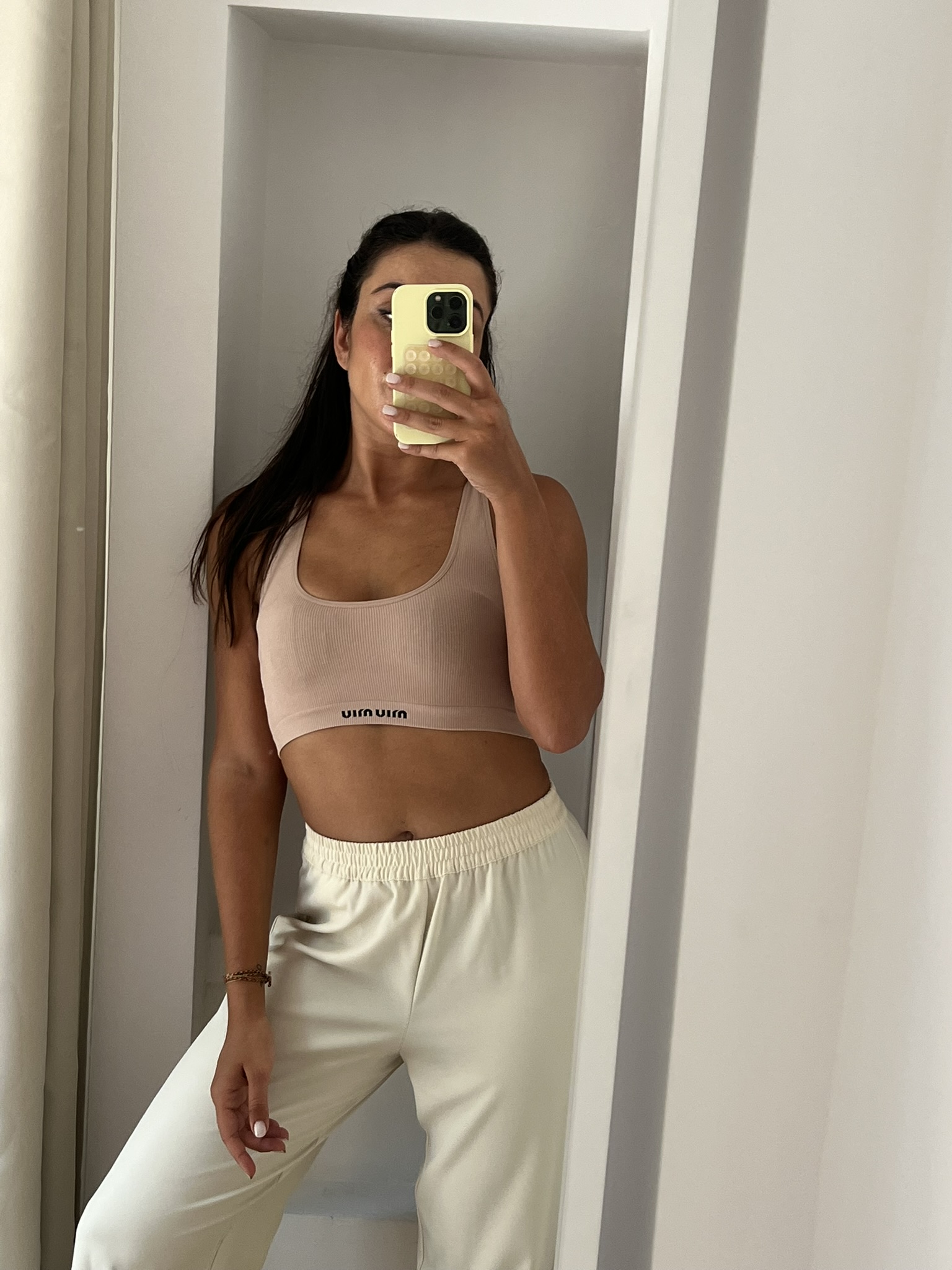 SET TOP + SLIP SEAMLESS MIU MIU