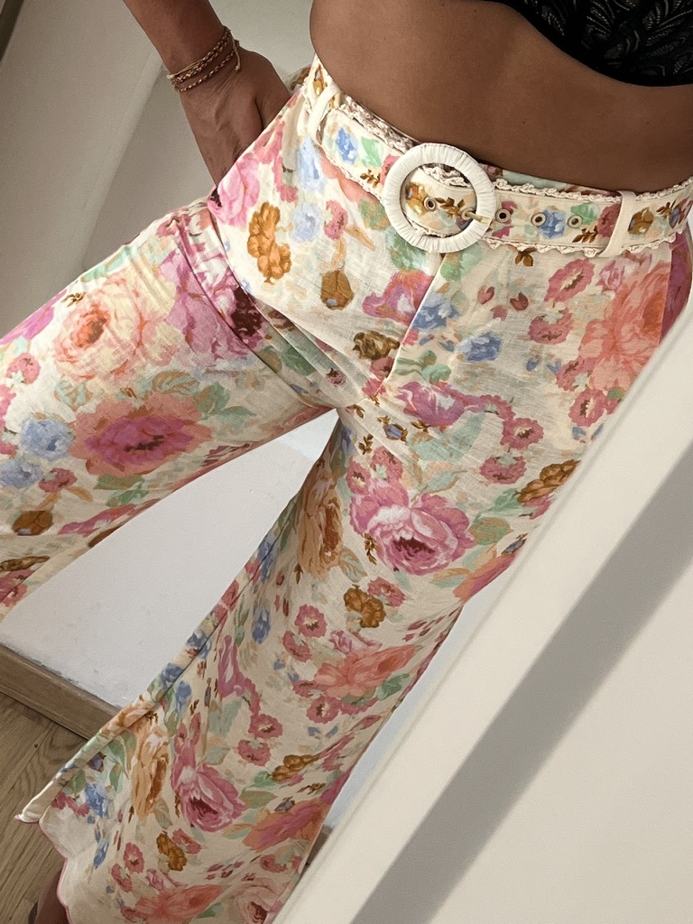 PANTALONI STAMPA FLOREALE ZIMMERMANN