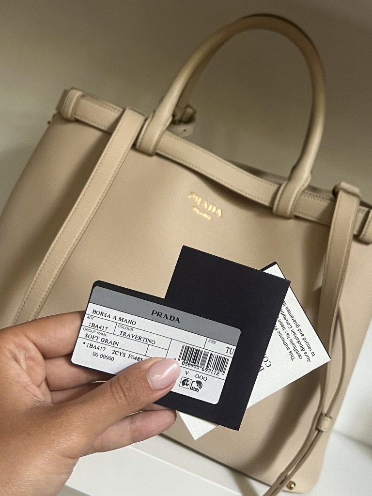 Shopping bag beige chiaro Prada - 202