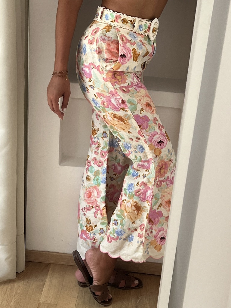 PANTALONI STAMPA FLOREALE ZIMMERMANN